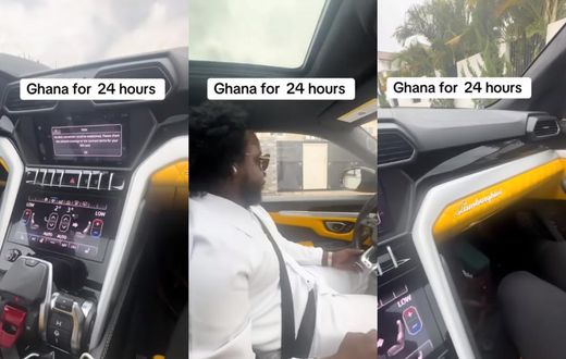 Gospel star Sonnie Badu turns heads in Ghana with luxurious Lamborghini