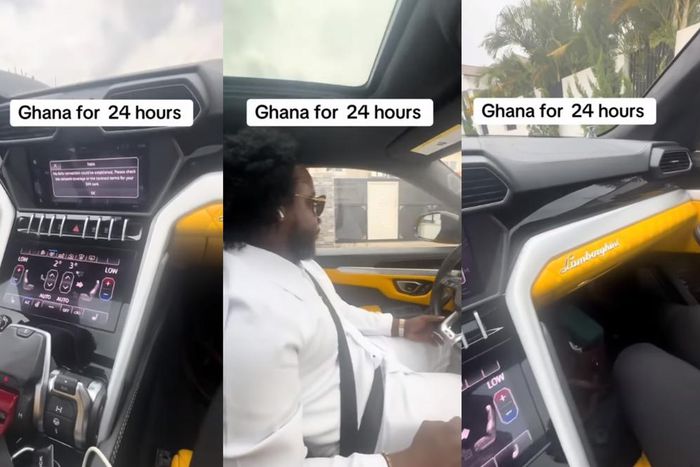 Gospel star Sonnie Badu turns heads in Ghana with luxurious Lamborghini