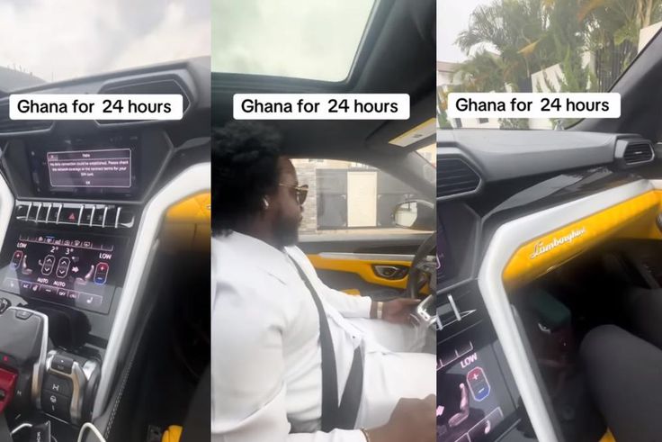 Gospel star Sonnie Badu turns heads in Ghana with luxurious Lamborghini