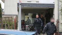 Police in several countries including these in Germany raided properties linked to the Italian 'Ndrangheta mafia group