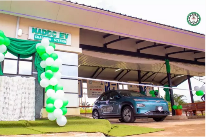 NADDC solar-powered electric vehicle. [NAN]