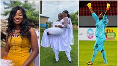 Nana Ama Asantewaa: Black Queens goalkeeper marries Ghanaian coach