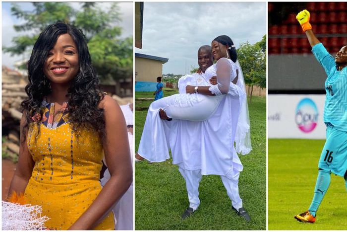 Nana Ama Asantewaa: Black Queens goalkeeper marries Ghanaian coach