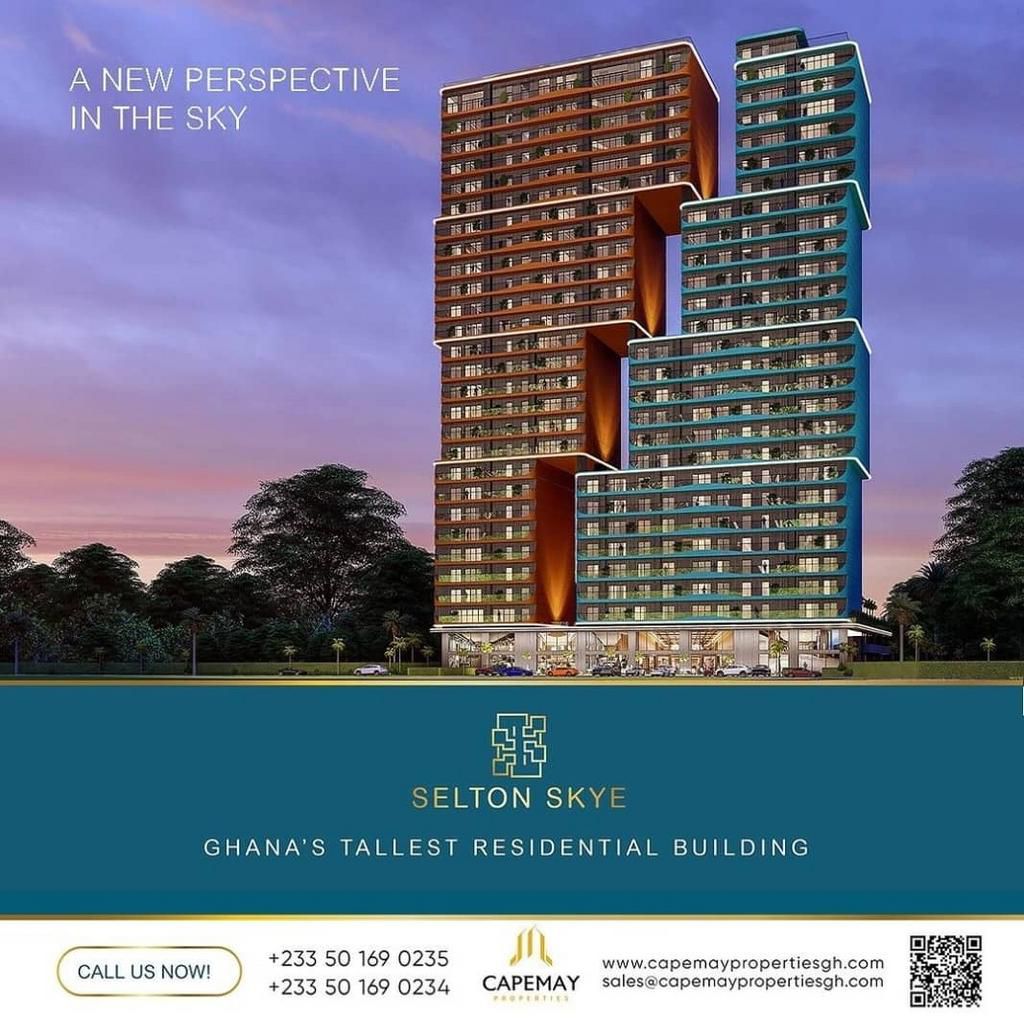 Capemay Properties unveils Selton Skye, Ghana's tallest residential building!