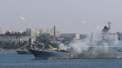 Russia Azov Black Sea Crimea Navy Day missiles