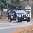 Ghana police patrol car