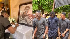 Gyan, Muntari and other ex-Black Stars players commiserate with Atsu’s family
