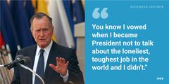14 of George H.W. Bush's most presidential quotes
