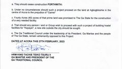 We’re ‘vehemently opposed’ to building kayayei hostel in Accra – Ga Traditional Council
