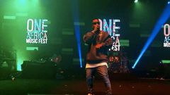 Sarkodie performs in Dubai