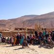 Earthquake survivors wait for aid, in the aftermath of the 6.8 magnitude earthquake, in the village of Ighil Ntalghoumt, Morocco, September 11, 2023. REUTERS/Nacho Doce