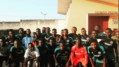 Prisoners pay respect to Atsu by playing in jerseys donated by football star