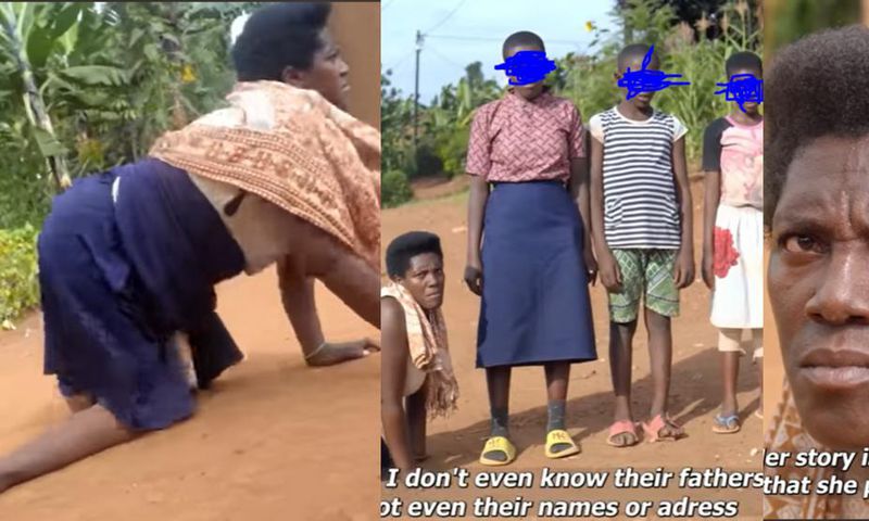Joyce Kansime and her children