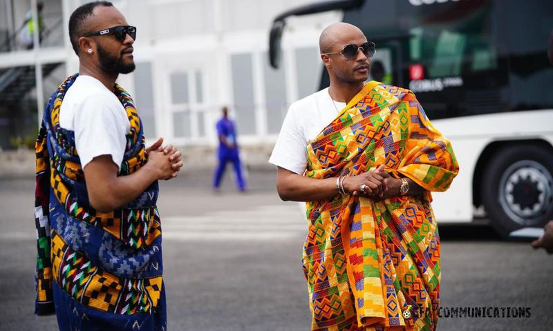 AFCON 2023: Black Stars arrive in Ivory Coast in majestic traditional Kente