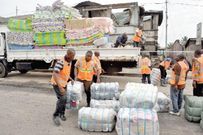 NADMO distributing relief items to flood victims (File photo)