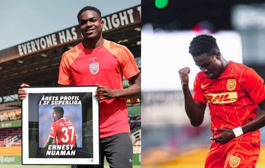 Ernest Nuamah voted Danish Super Liga player of the year