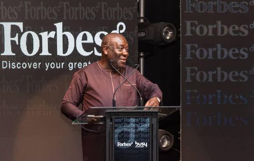 Dep. Minister f Communications speaking at Forbes8 launch