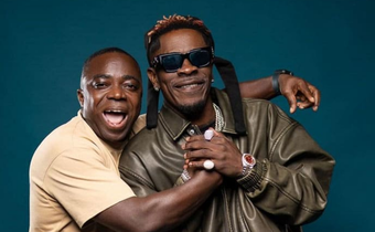 Shatta Wale and Manager Sammy Flex
