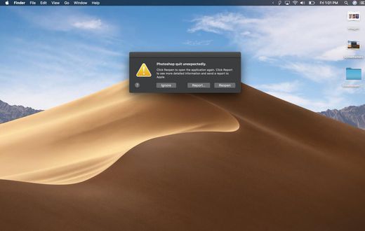 macos mojave photoshop fail