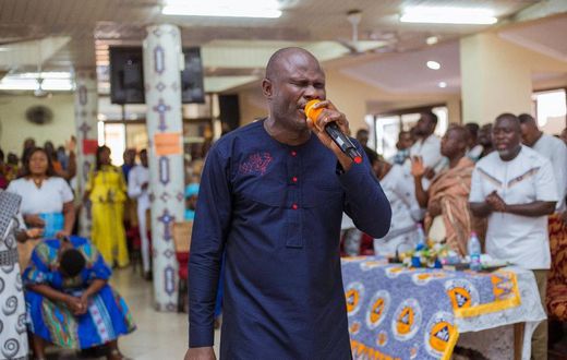 Showers of blessings as Uncle Ato rocks Kokomlemle Methodist Church