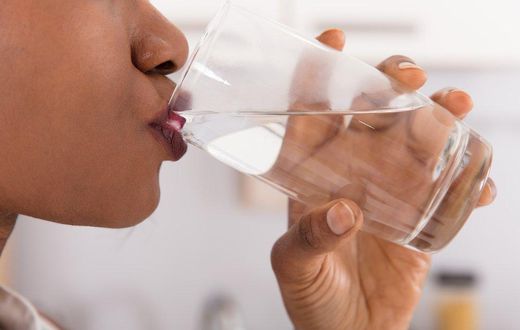 drinking water