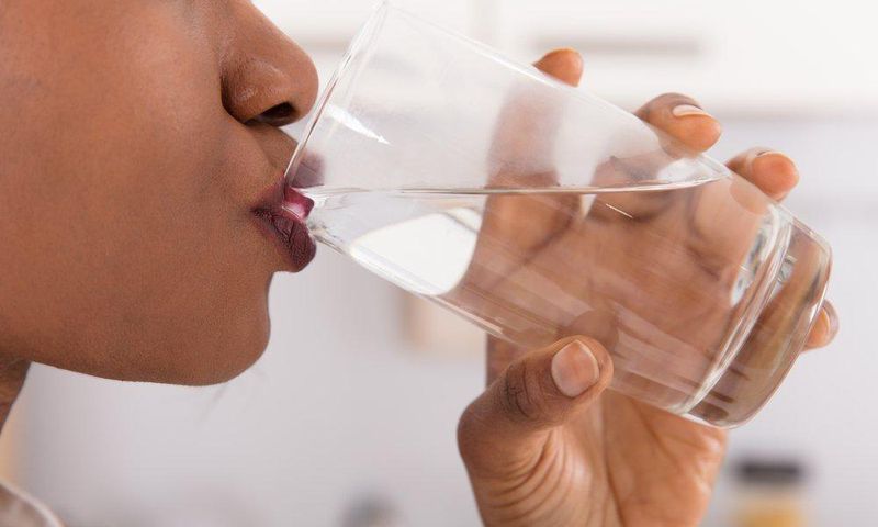 drinking water