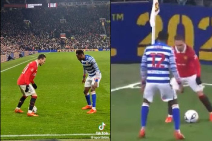 Video of Antony struggling to dribble past Baba Rahman gets fans talking