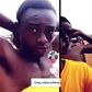 Alleged thief placed on a moving motorbike; other riders flog him as they parade him