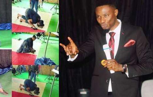 Pastor makes church members lick his shoes to receive miracle money