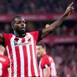 Inaki Williams scores on his 350th appearance for Athletic Bilbao