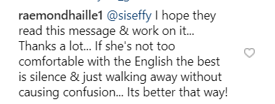 Instagram comment