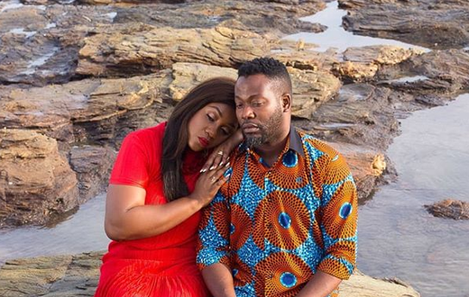 Adjetey Anang and wife