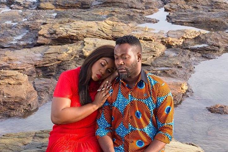 Adjetey Anang and wife