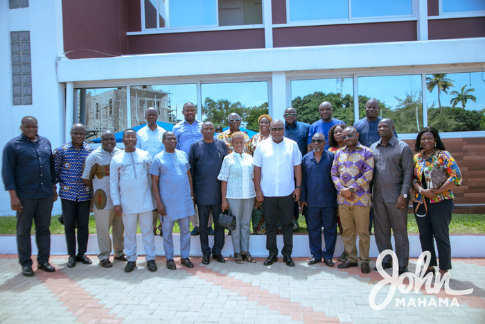 John Mahama with NDC MPs
