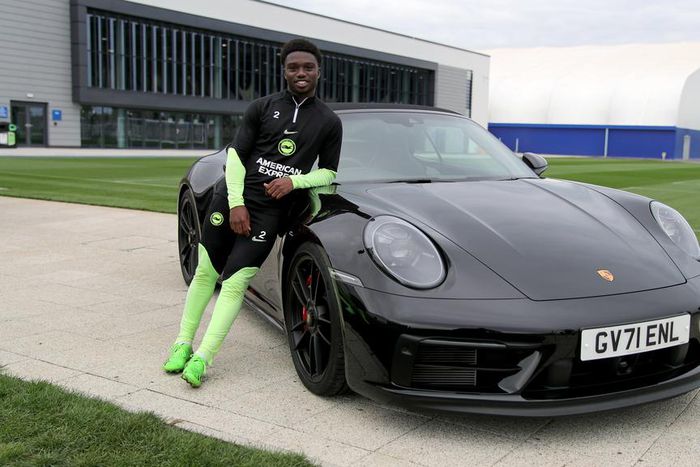 Tariq Lamptey rewarded with Porsche car for winning Brighton player of the month