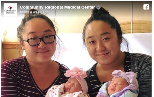 Beautiful twins give birth on the same day after suffering miscarriages