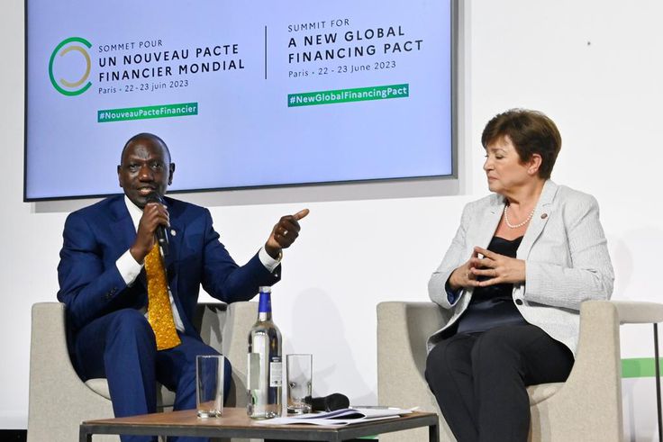 President William Ruto was speaking during a round-table with President of France Emmanuel Macron, International Monetary Fund Managing Director Kristalina Georgieva and the President of the World Bank Group Ajay Banga in the New Global Financial Pact ...