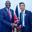 Kenyan president William Ruto and UK Prime Minister Rishi Sunak