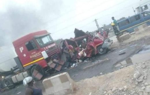 7 die, others injured as tanker runs over trotro at Amasaman in Accra