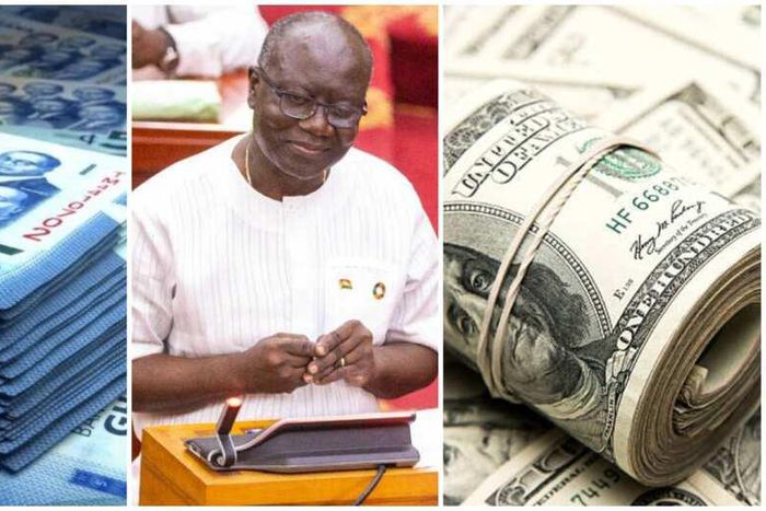 Cedi against the dollar