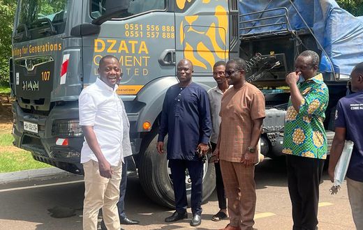 Ibrahim Mahama donates cement