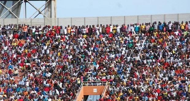 The Accra sports stadium was packed with cheering fans of both Hearts and Kotoko