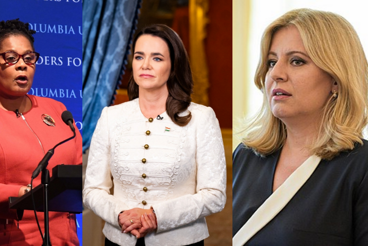 Paula-Mae Weekes, Katalin Novák and Zuzana Čaputová