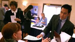 resume jobseeker hiring job fair career fair unemployed unemployment