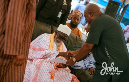 Chief Iman with John Mahama