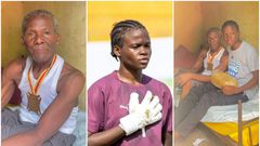 Black Princesses captain Afi Amenyeku presents African Games gold medal to her father