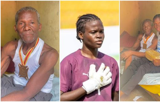 Black Princesses captain Afi Amenyeku presents African Games gold medal to her father