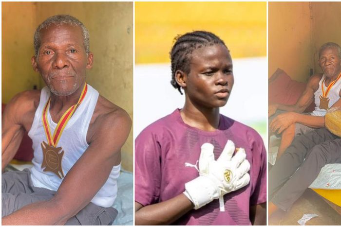 Black Princesses captain Afi Amenyeku presents African Games gold medal to her father