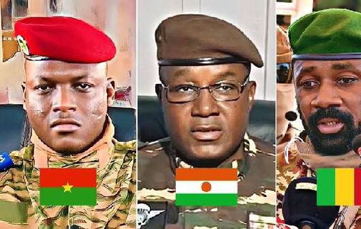 Captain Tarore of Burkina faso, Abdourahmane Tchiani of Niger and Assimi Goita of Mali