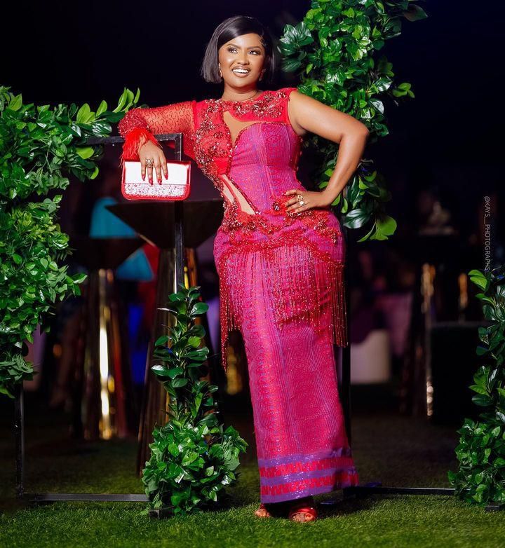 Nana Ama McBrown wedding guest outfits